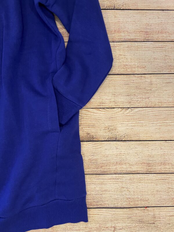 Bright Blue V-neck Sweatshirt - Image 2